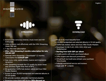 Tablet Screenshot of highresaudio.com